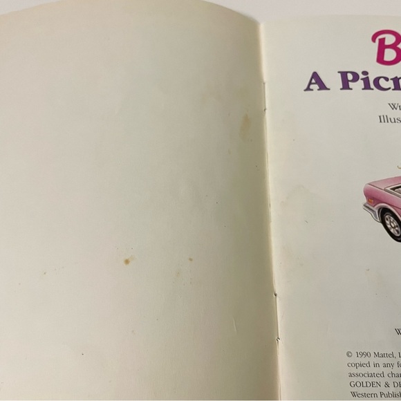 Vintage Barbie A Picnic Surprise Book - Picture 9 of 13